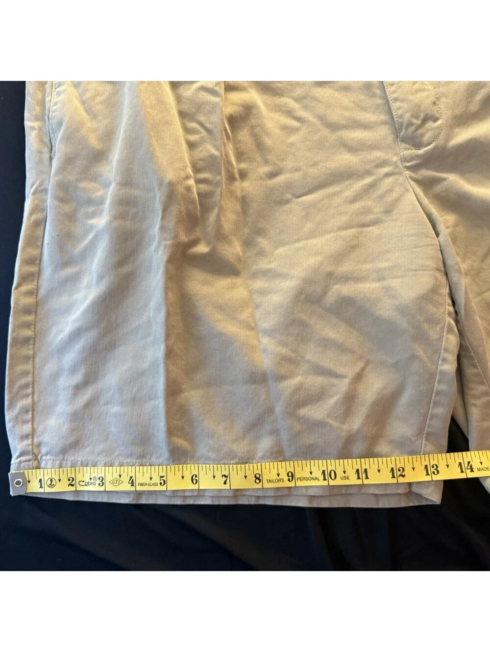 Tommy Bahama 100% Silk Shorts Men 42 Tan Khaki Flat Front Luxury Casual